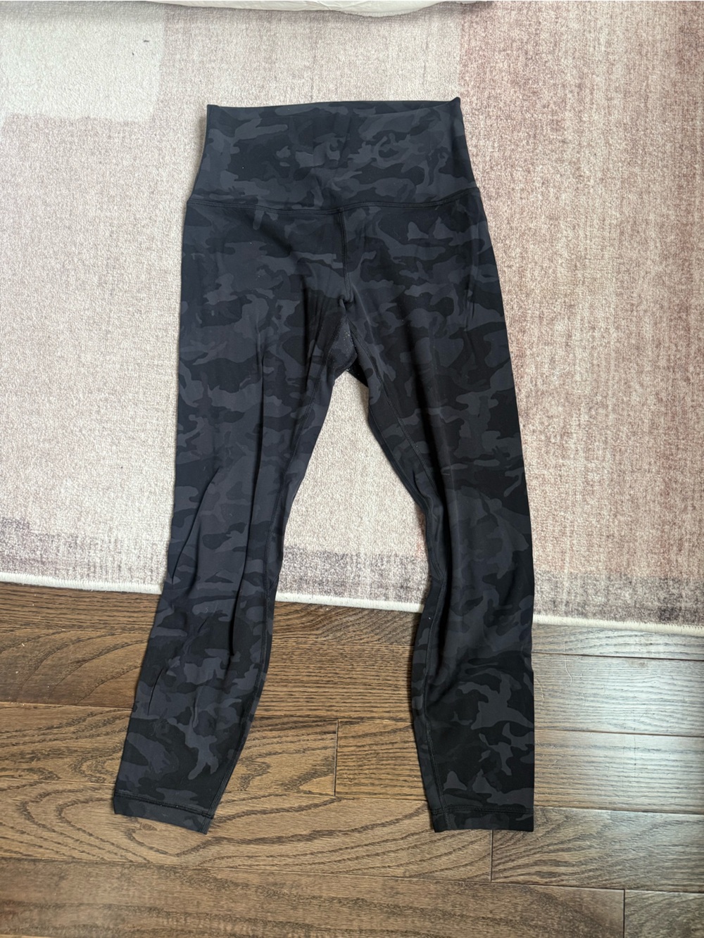 Lululemon Black and Grey Camo Align Leggings.